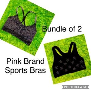 **BUNDLE OF 2** PINK Brand sports bras. Size small